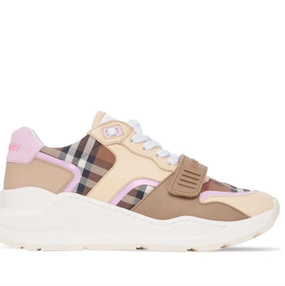 Brand new Burberry sneakers pink and nude size US6 or EUR 36